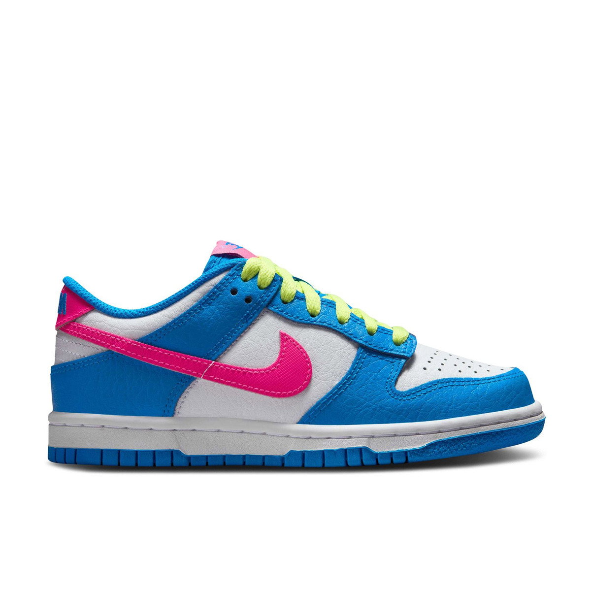 Nike Dunk Low Photo Blue White Light Lemon Twist Hyper Pink GS