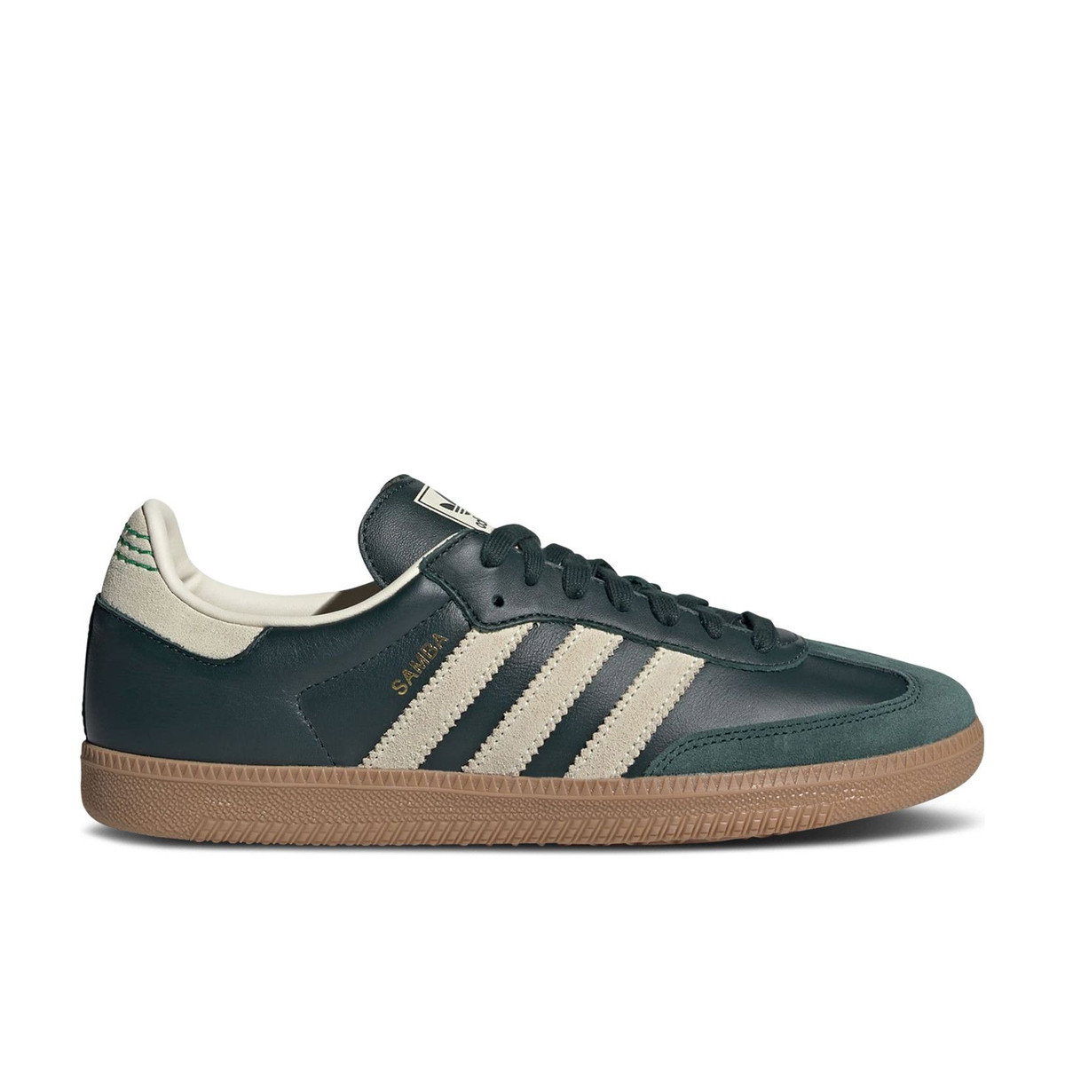 Adidas Samba OG Shadow Green Cream White Gold Metallic