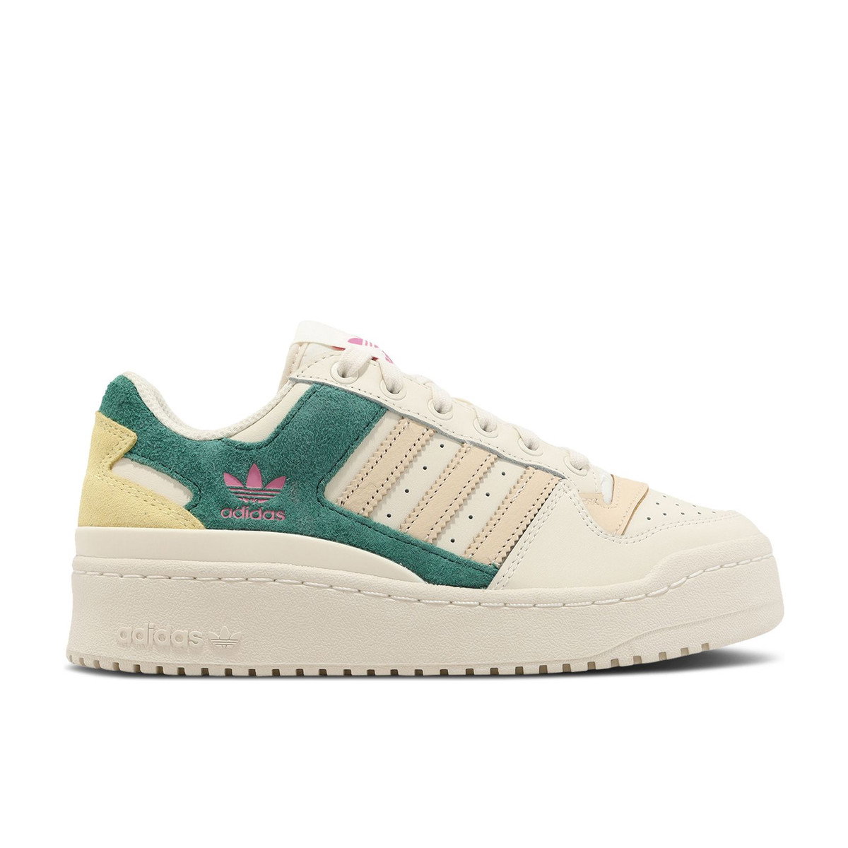 Adidas Forum Bold Cream White Sand Strata Green Womens