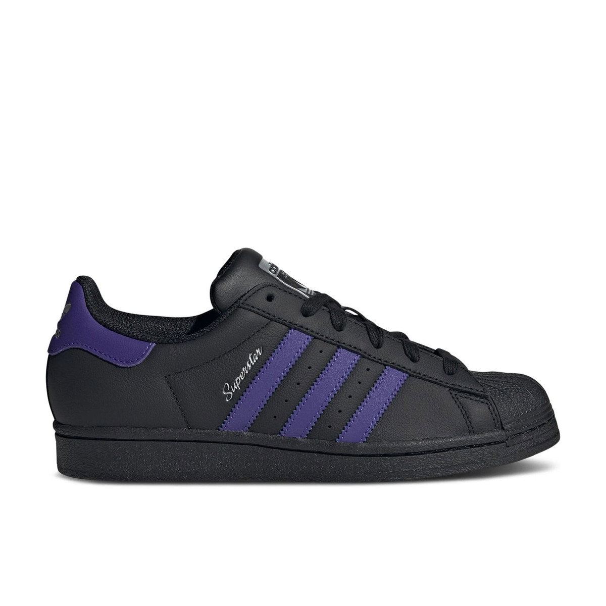 Adidas Superstar Core Black Energy Ink Silver Metallic Womens