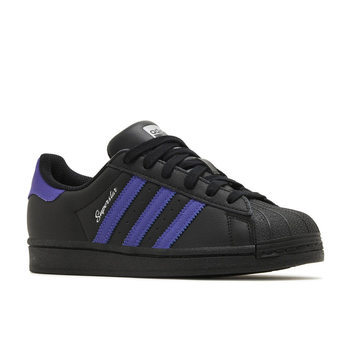 Adidas Superstar Core Black Energy Ink Silver Metallic Womens