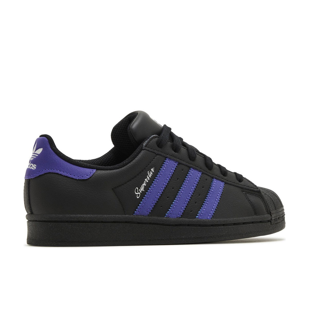 Adidas Superstar Core Black Energy Ink Silver Metallic Womens