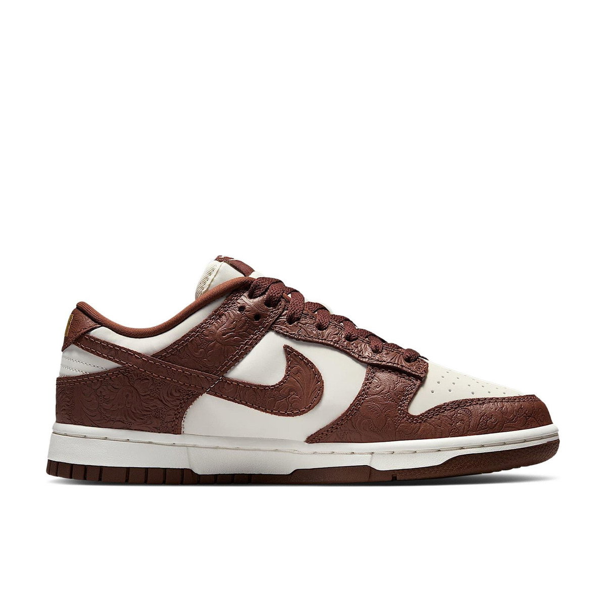 Nike Dunk Low Embossed Baroque Sail Fauna Brown Womens