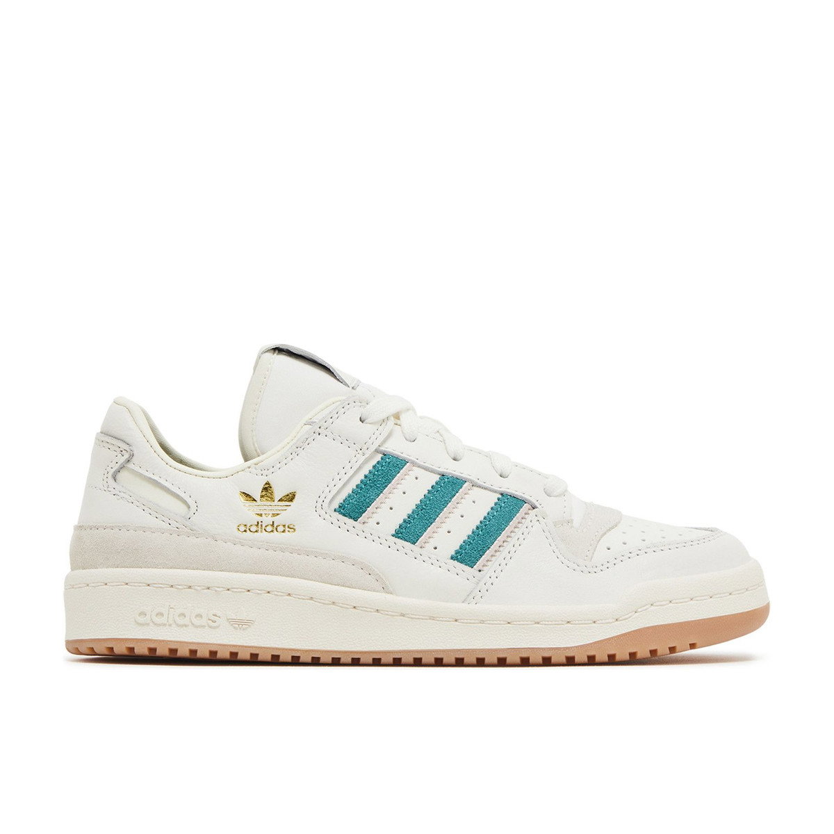 Adidas Forum Low CL Cloud White Active Green Sandy Pink Womens