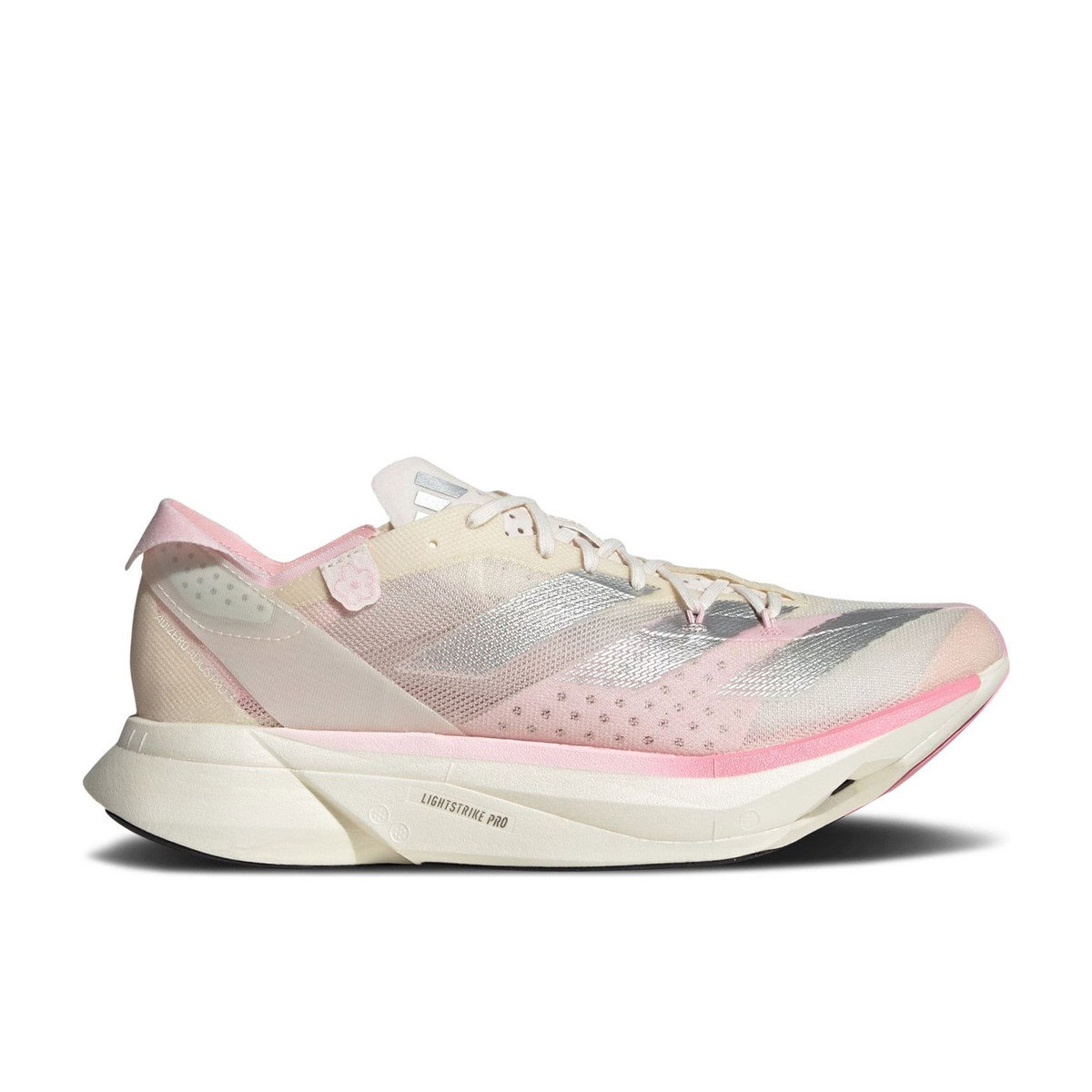 Adidas Adizero Adios Pro 3 Chalk White Silver Metallic Clear Pink