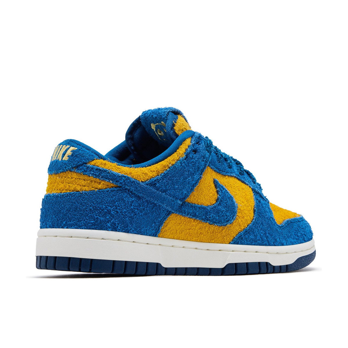 Nike Dunk Low SE Panda-Monium Court Blue Yellow Ochre Suede Womens