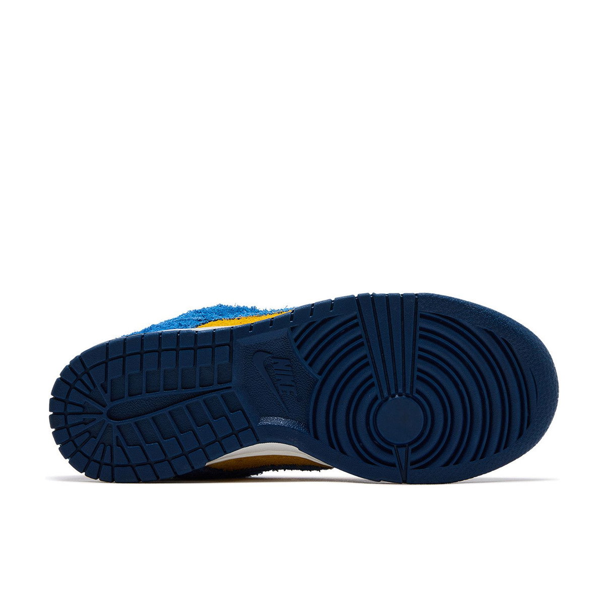 Nike Dunk Low SE Panda-Monium Court Blue Yellow Ochre Suede Womens
