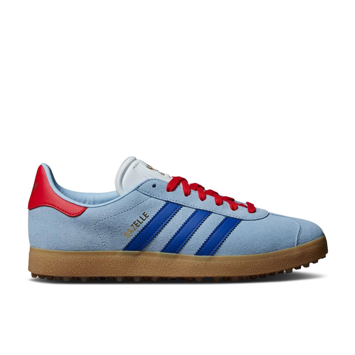 Adidas Gazelle Spikeless Golf Clear Sky Royal Better Scarlet