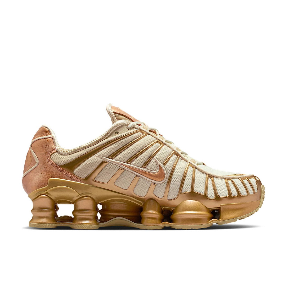 Nike Shox TL Coconut Milk Metallic Gold Copper Womens
