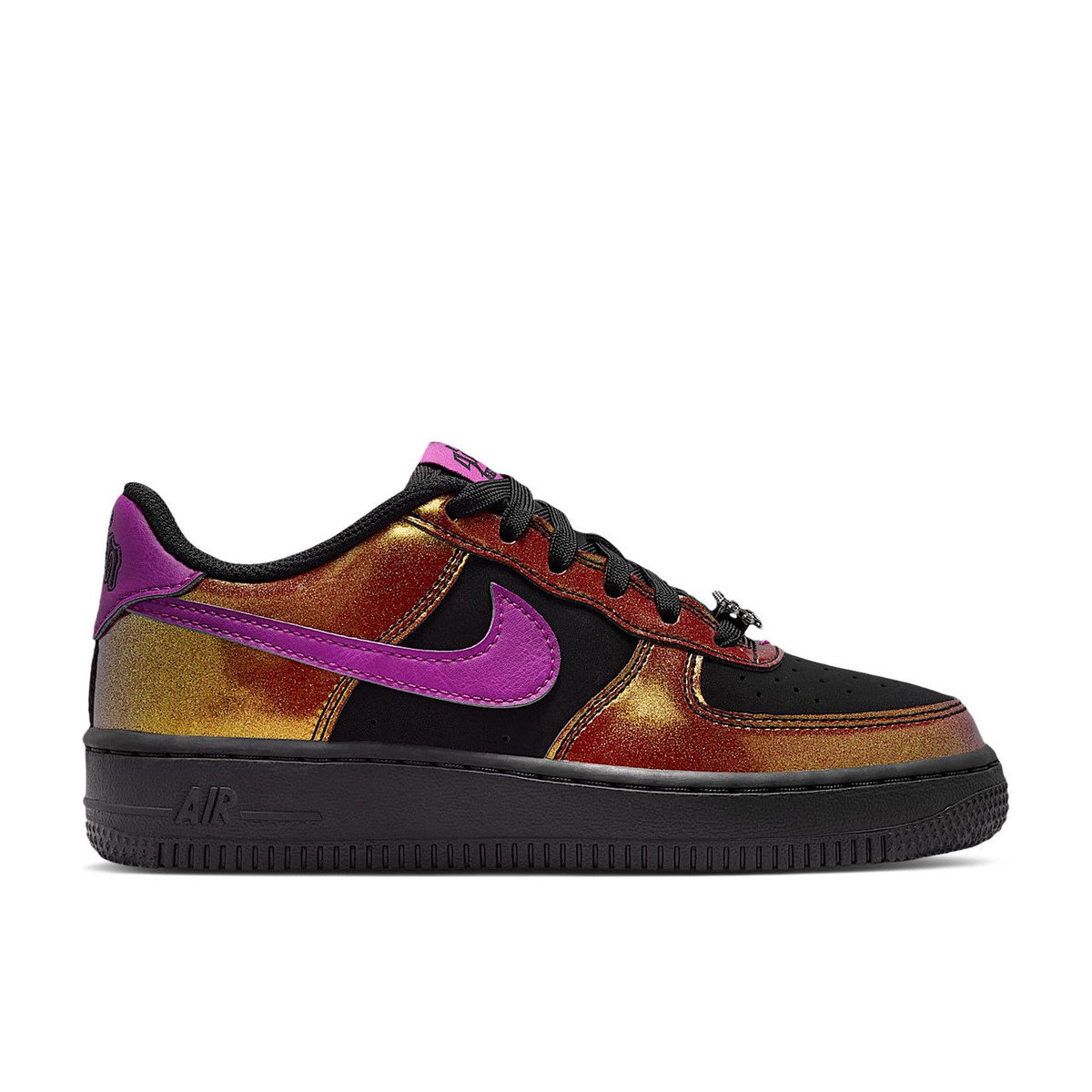 Nike Air Force 1 Low LV8 Glam Rock Black Bold Berry GS