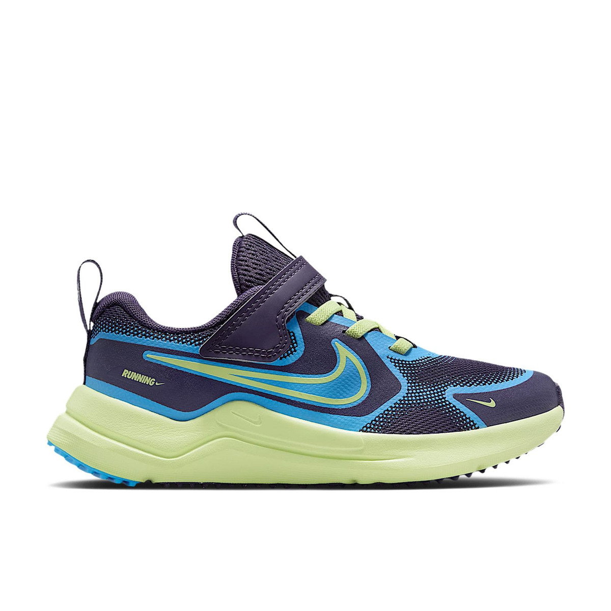 Nike Cosmic Runner Dark Raisin University Blue Lime PS