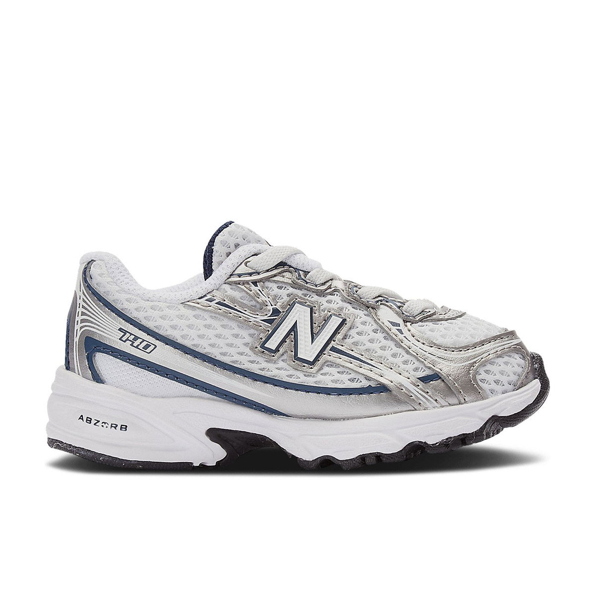 New Balance 740 Bungee Lace White Navy Silver TD