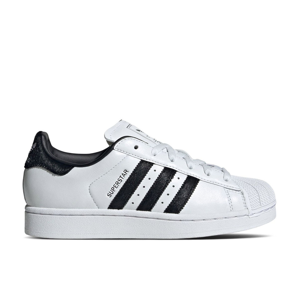 Adidas Superstar II White Black Pony Hair Womens