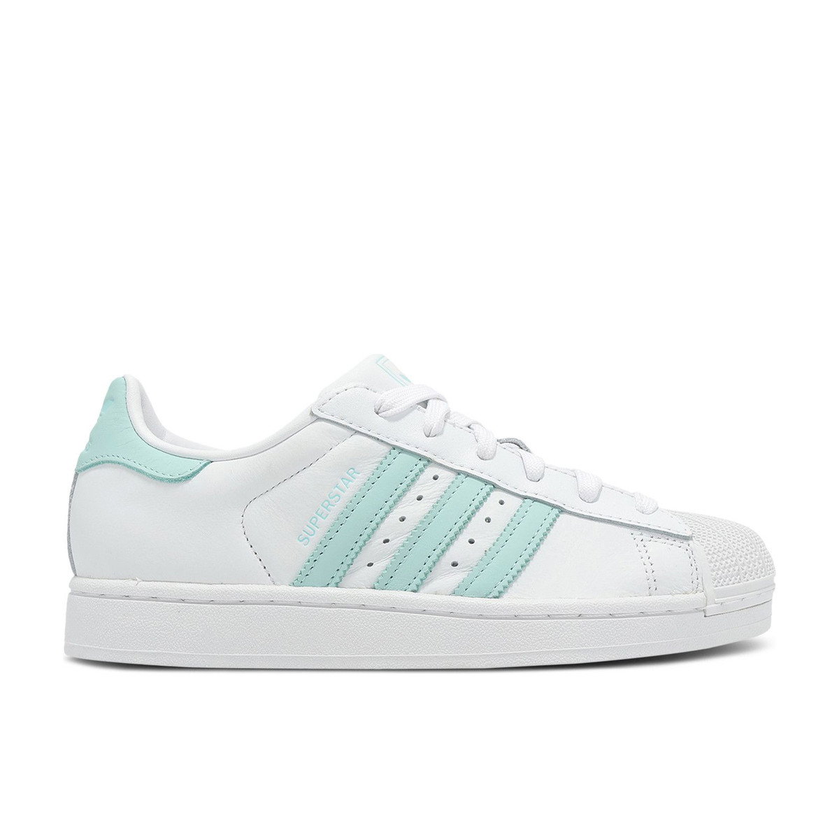 Adidas Superstar II Cloud White Semi Flash Aqua Easy Mint Womens