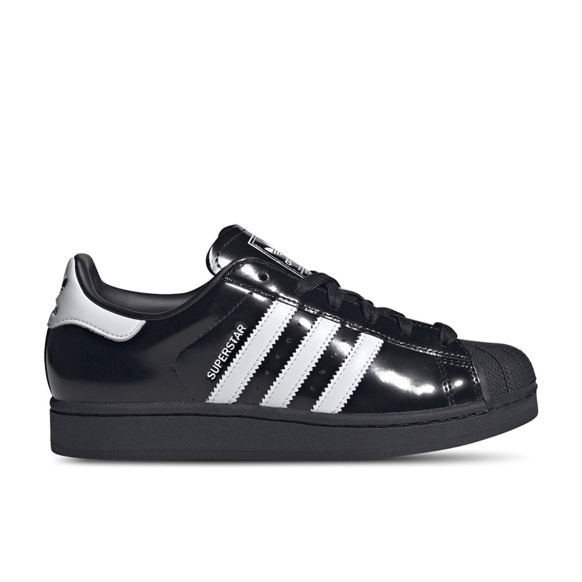 Adidas Superstar II Black White Patent Womens