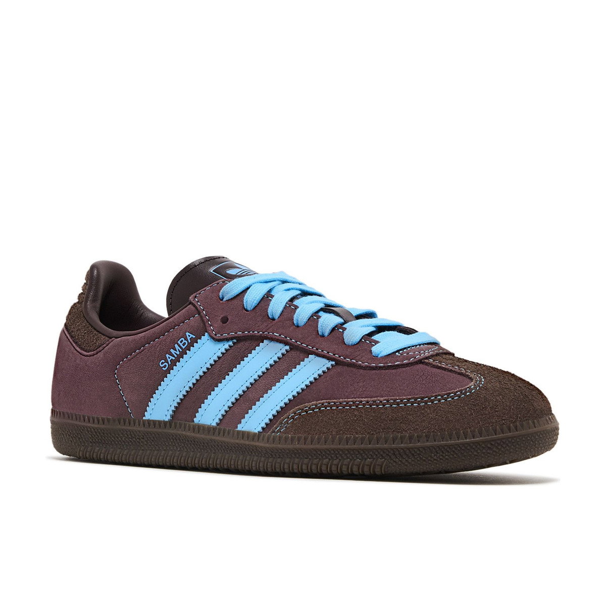 Adidas Samba OG Shadow Brown Sky Rush Womens