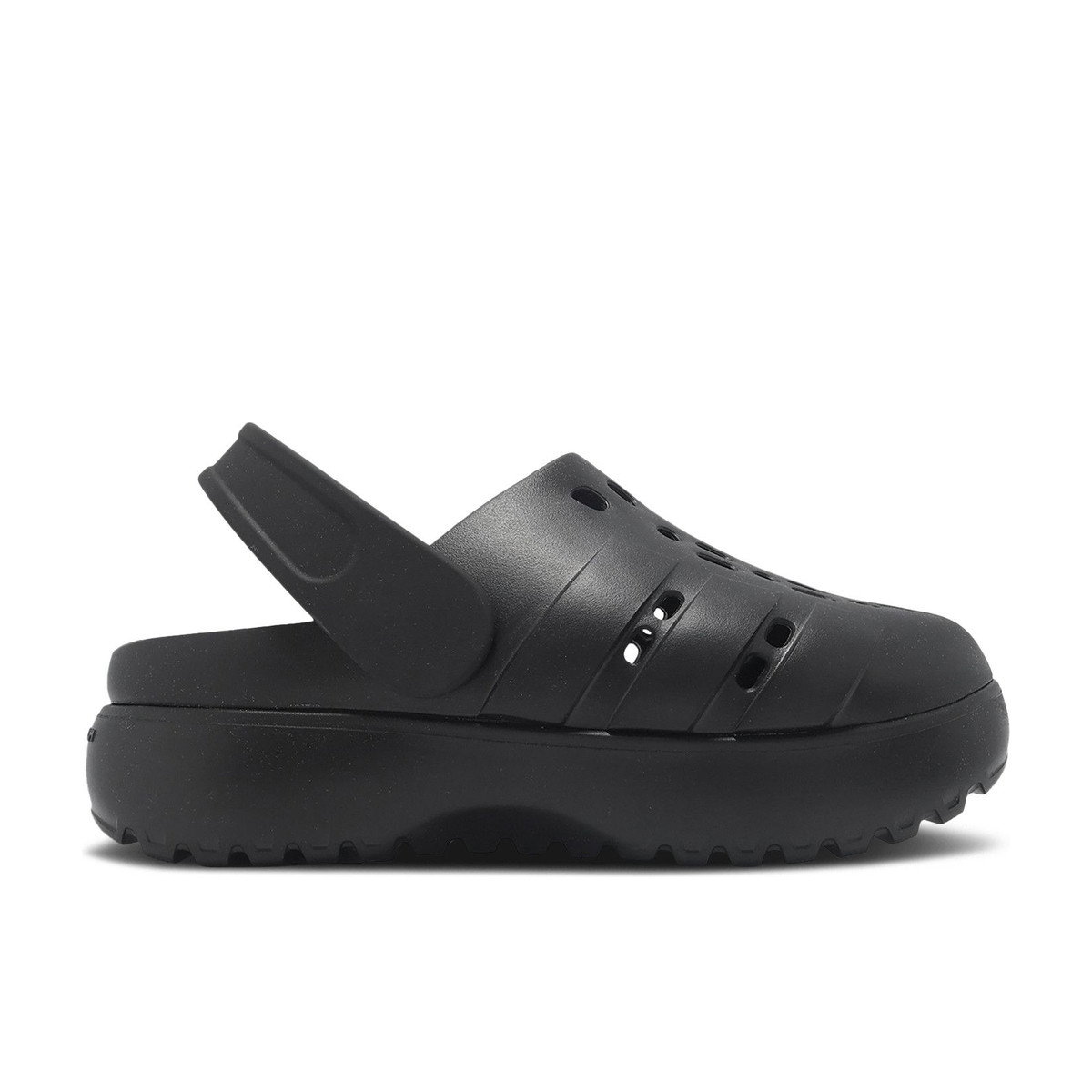 Adidas Adilette Platform Clogs Core Black Womens