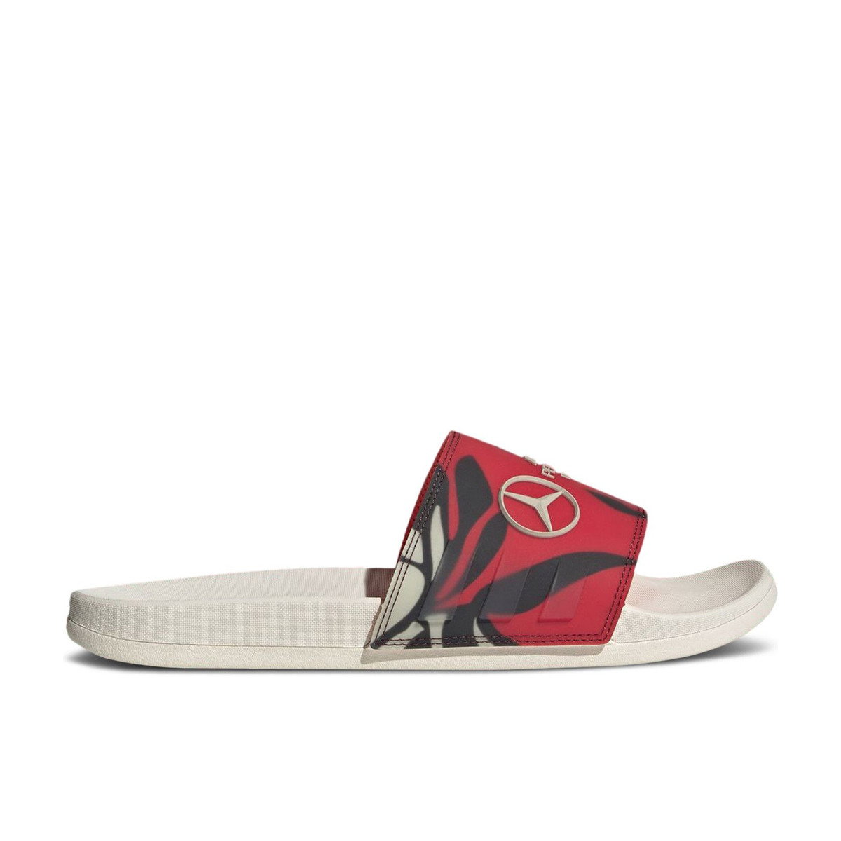 Adidas Adilette Comfort Slides Mercedes-AMG Petronas Formula One Team Turbo Aurora Ruby