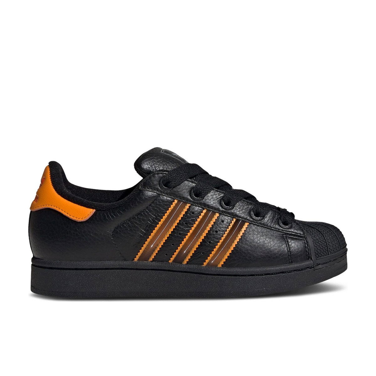 Adidas Superstar II Core Black Crew Orange Semi Impact Orange Womens