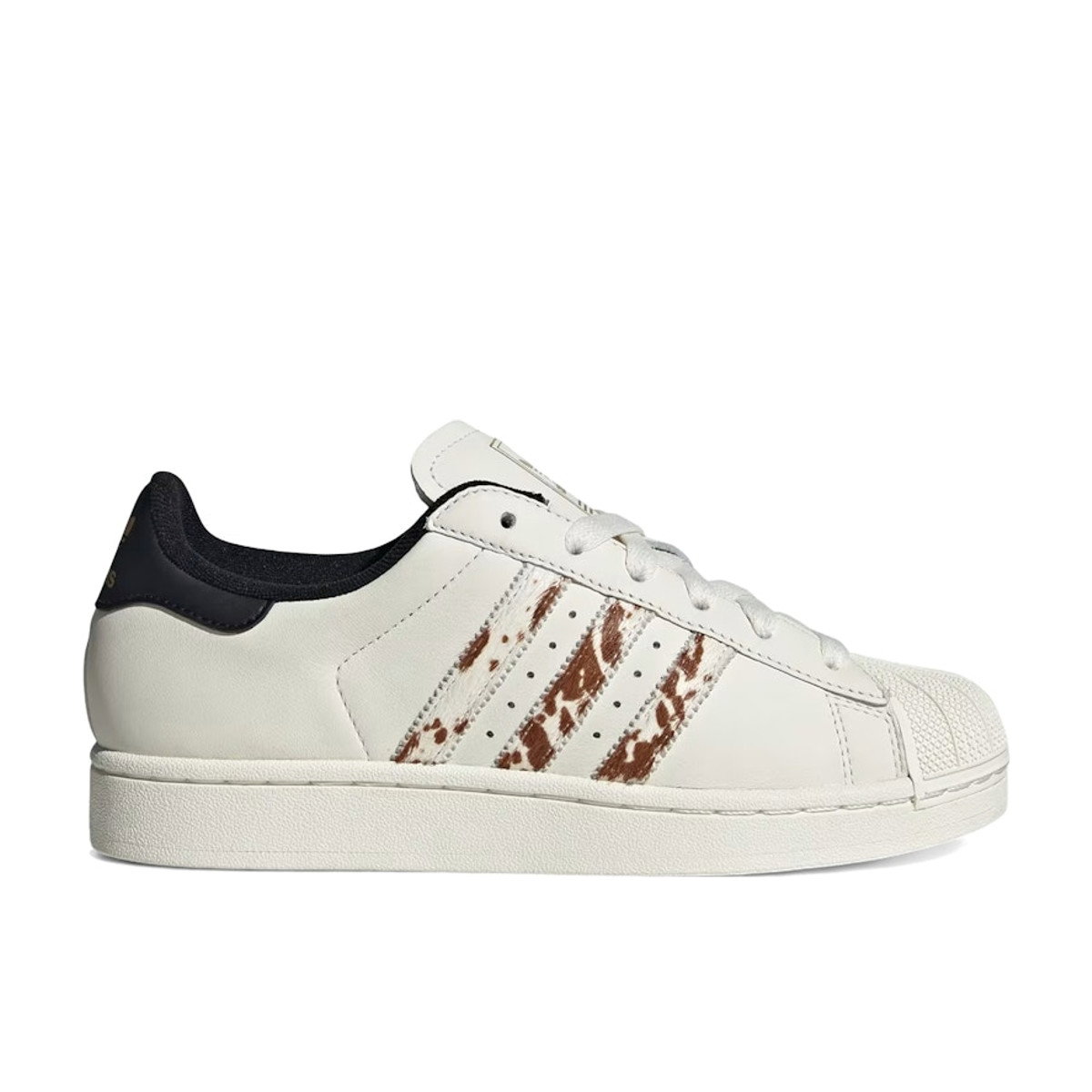 Adidas Superstar II Off White Cow Print Womens