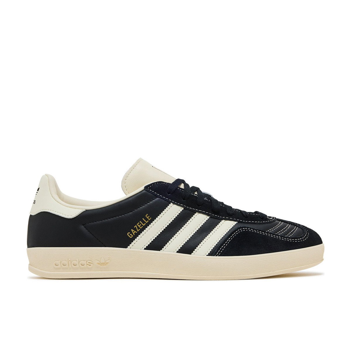 Adidas Gazelle Indoor Core Black Cream White Gold Metallic