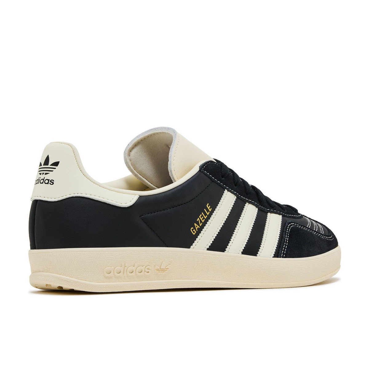 Adidas Gazelle Indoor Core Black Cream White Gold Metallic
