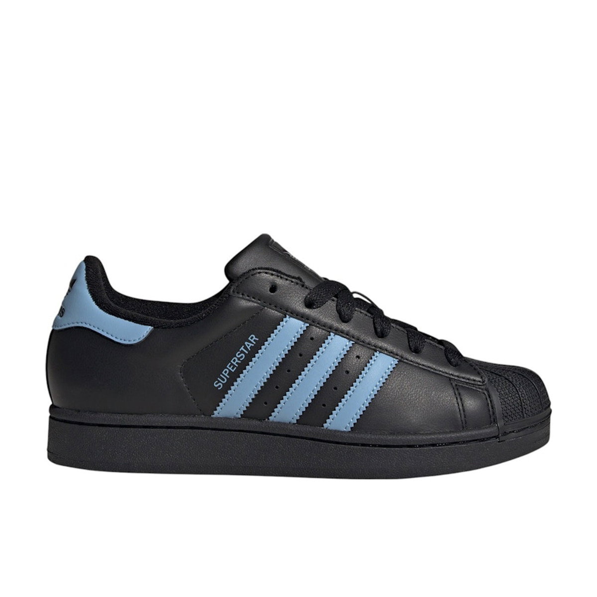 Adidas Superstar II Core Black Ash Blue Womens