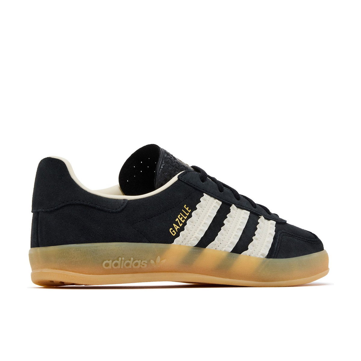 Adidas Gazelle Indoor Core Black Cream White Gum Womens