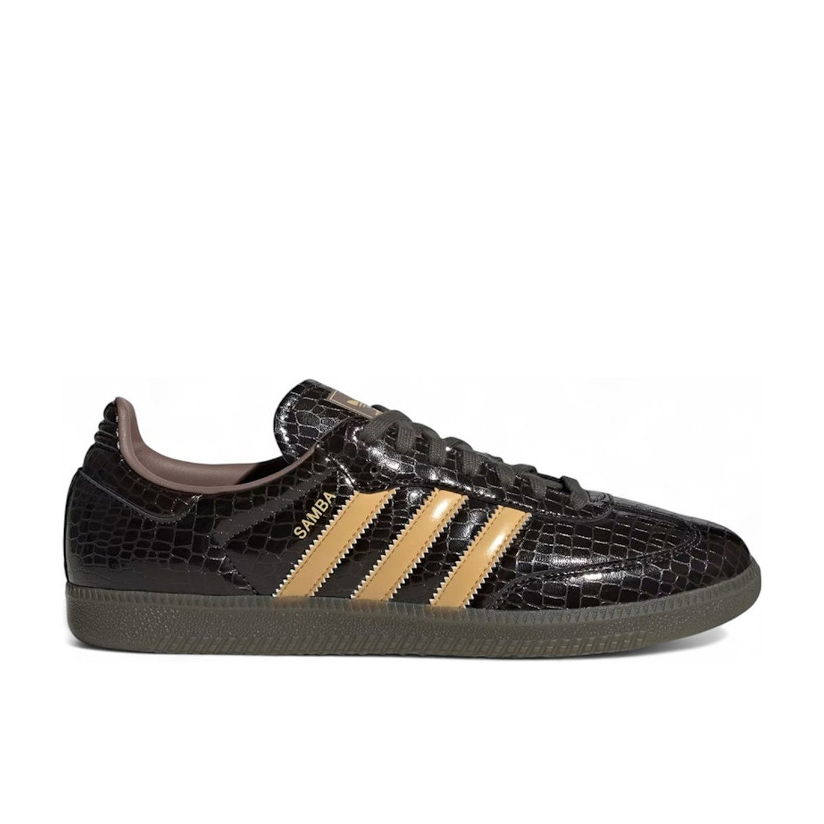 Adidas Samba OG Satin Shadow Olive Oat Trace Brown