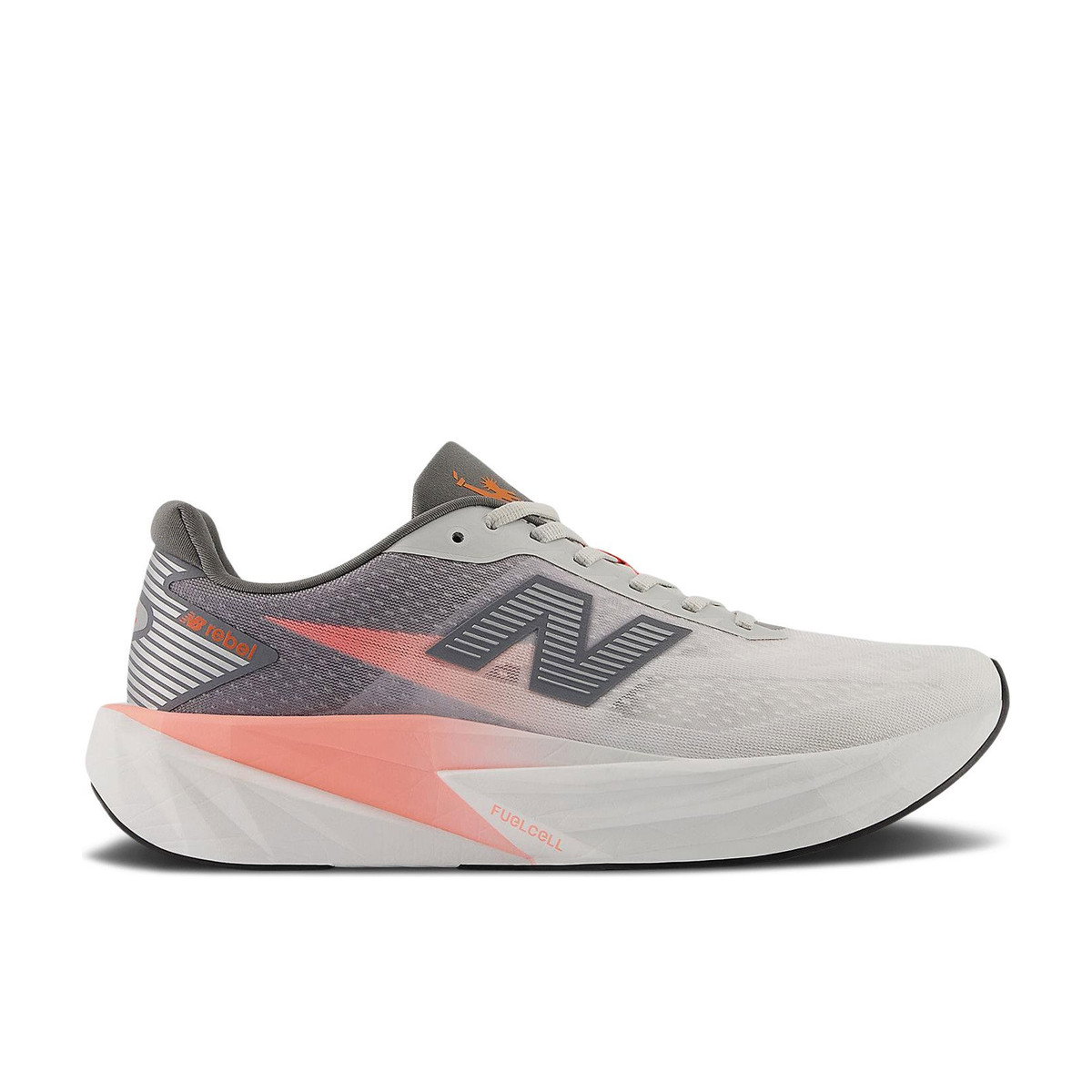 New Balance TCS NYC Marathon FuelCell Rebel v5 Grapefruit Grey Matter Poppy