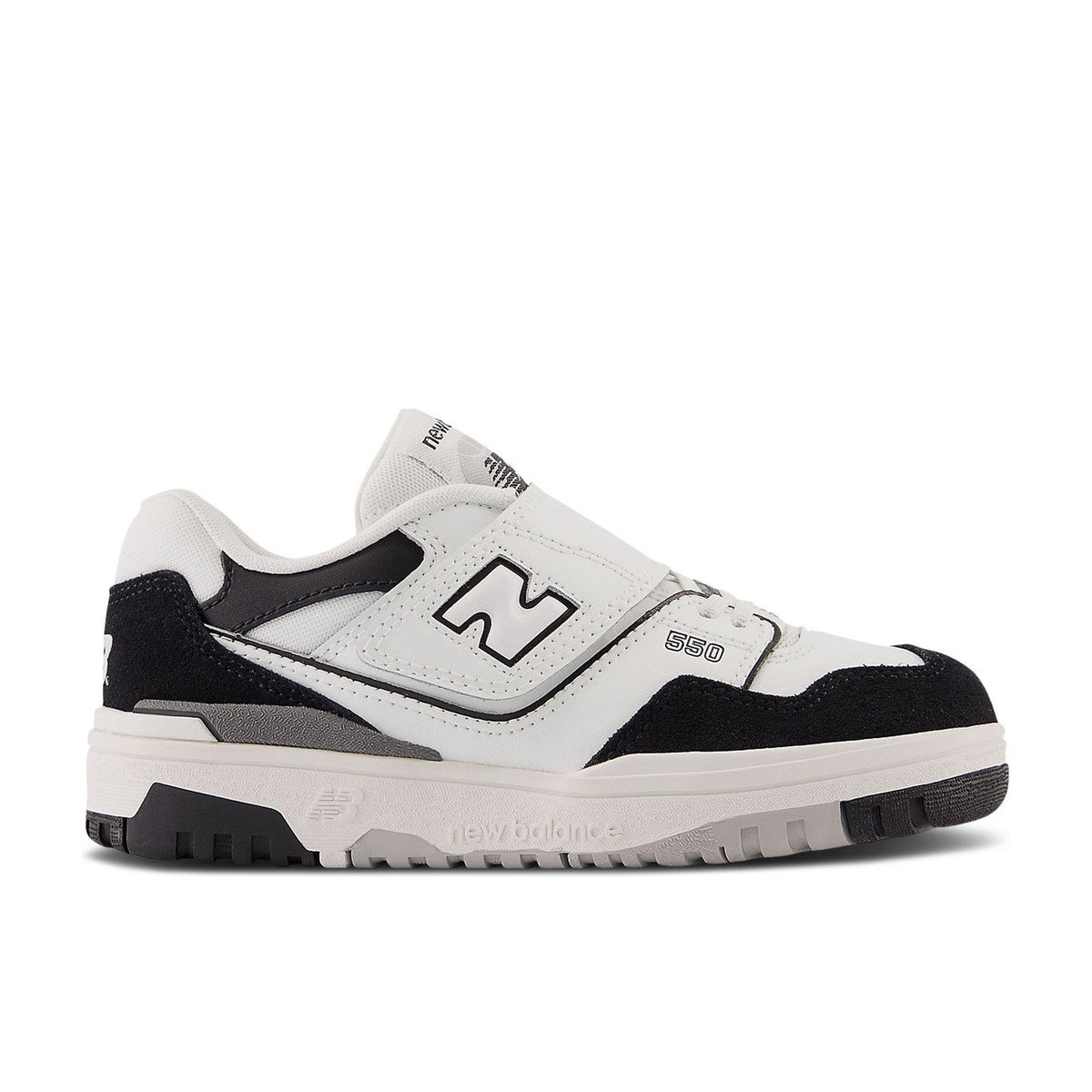 New Balance 550 Bungee Lace White Black Rain Cloud PS