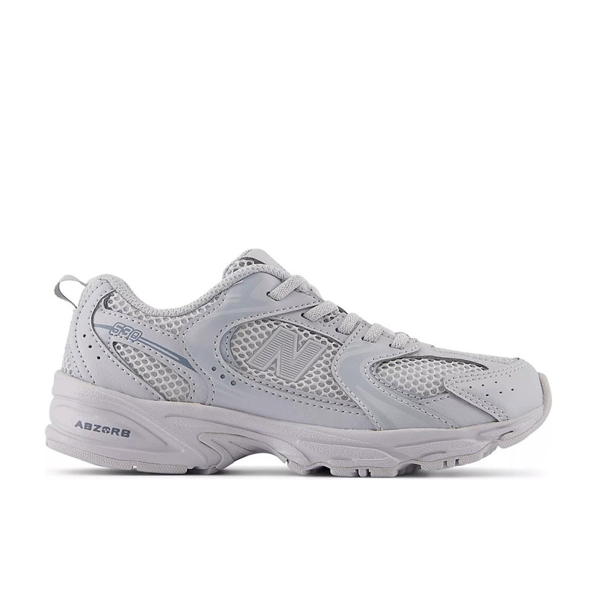 New Balance 530 Bungee Lace Pearl Grey Steel PS