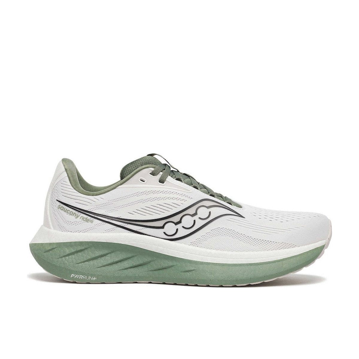 Saucony Ride 18 White Olivine