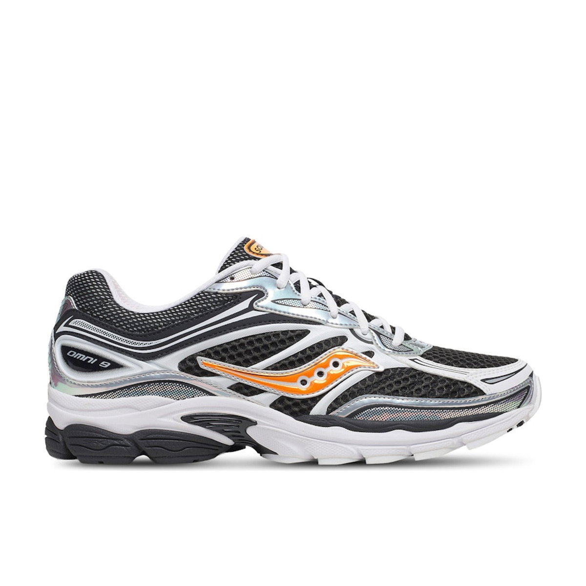 Saucony ProGrid Omni 9 Speed Shades White Black Orange