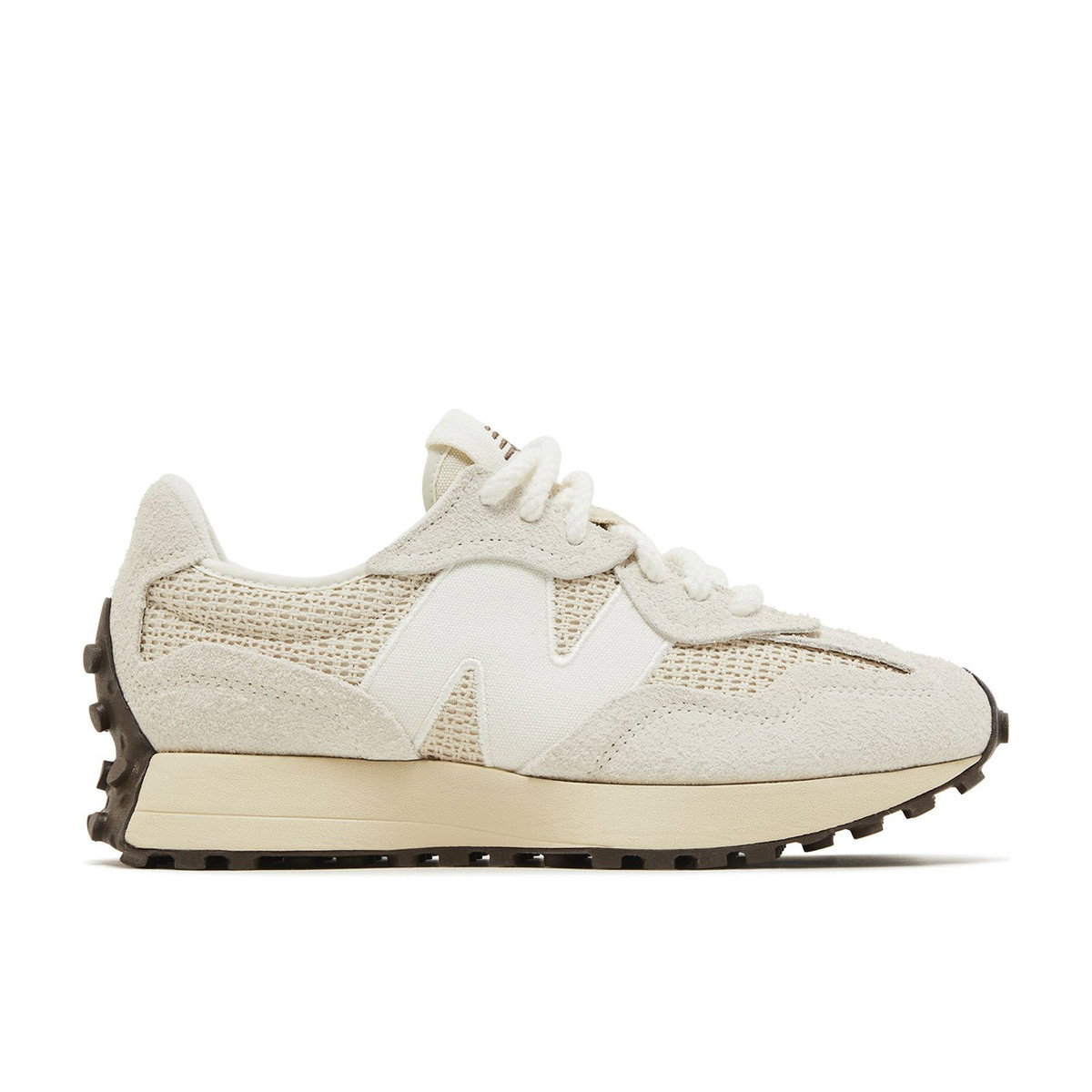 New Balance 327 Cream Brailed