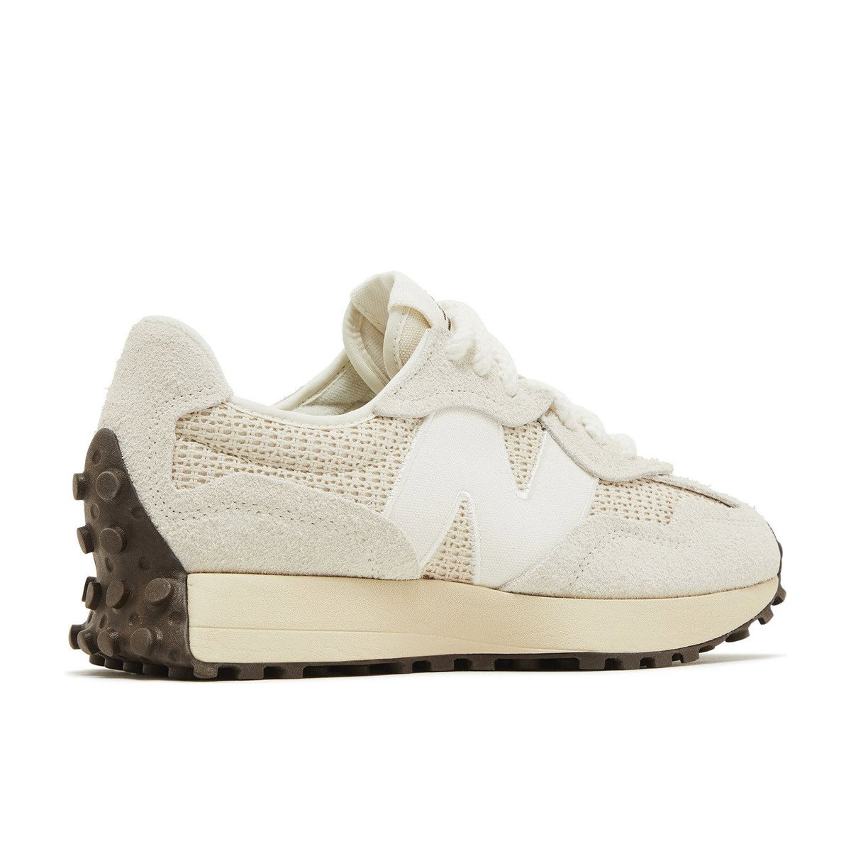 New Balance 327 Cream Brailed