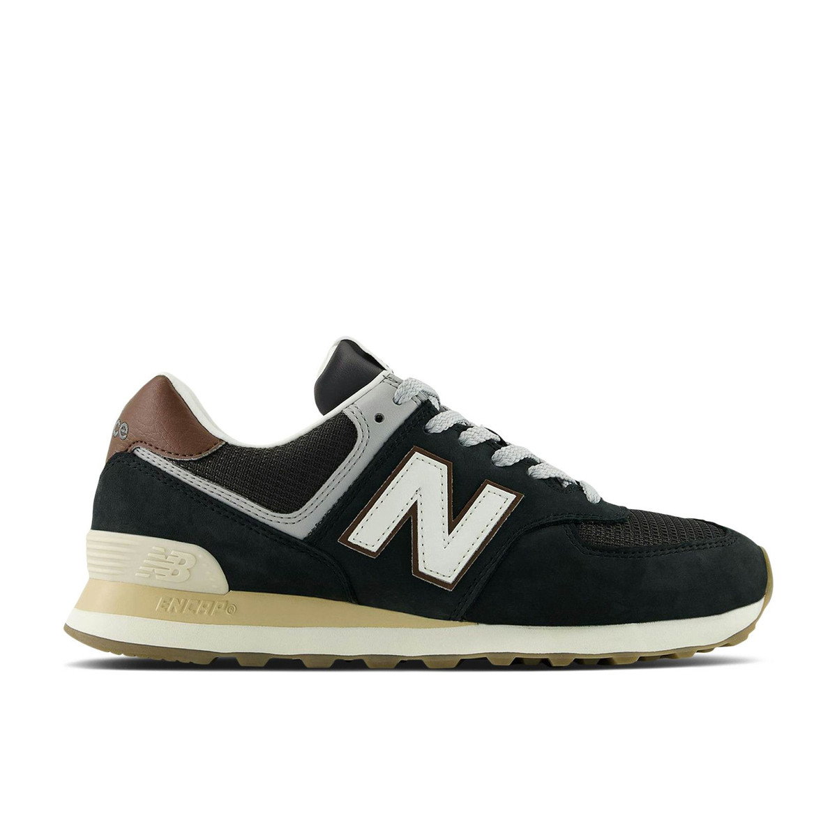 New Balance 574 Brown Dark Silver Metallic