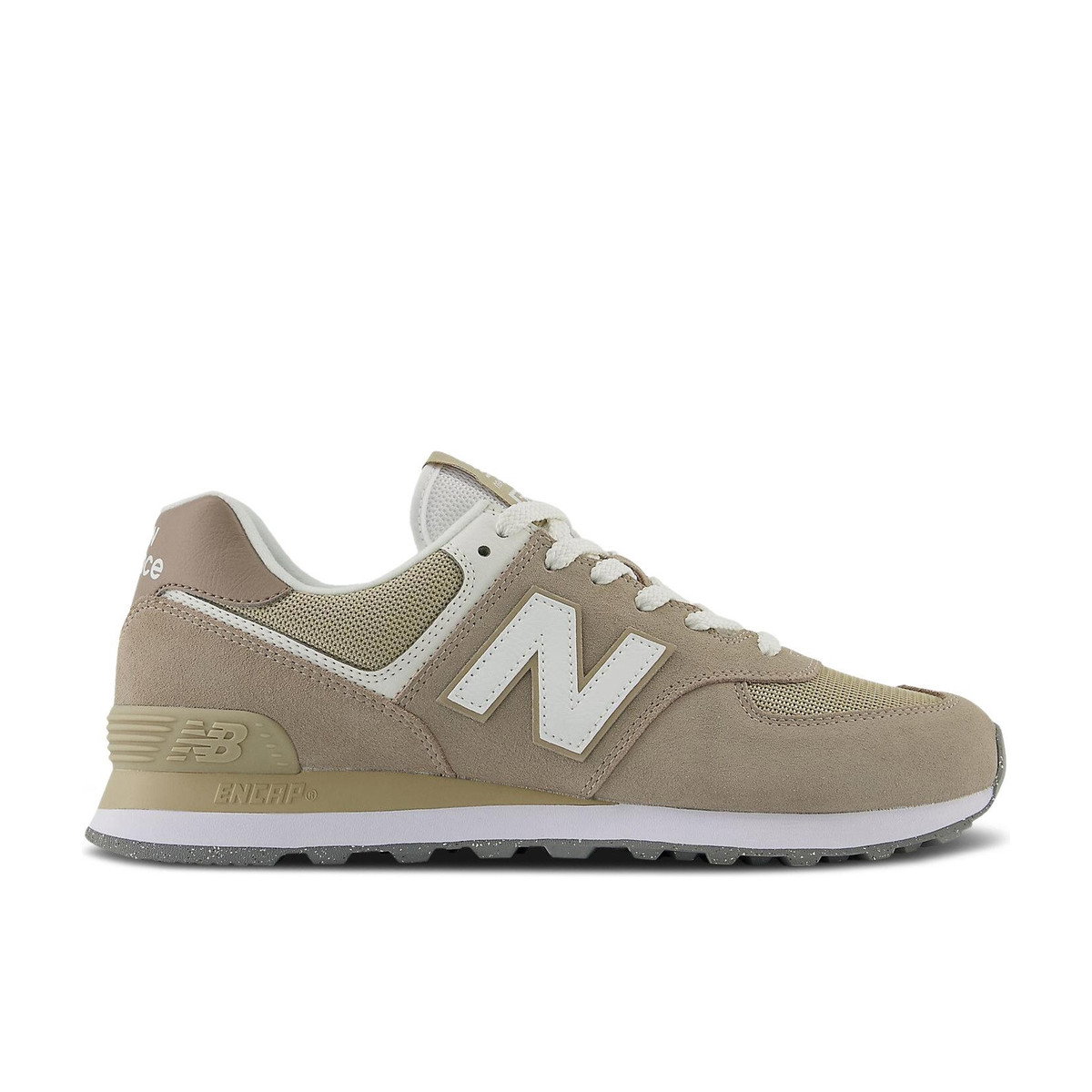 New Balance 574 Light Mushroom Stoneware White
