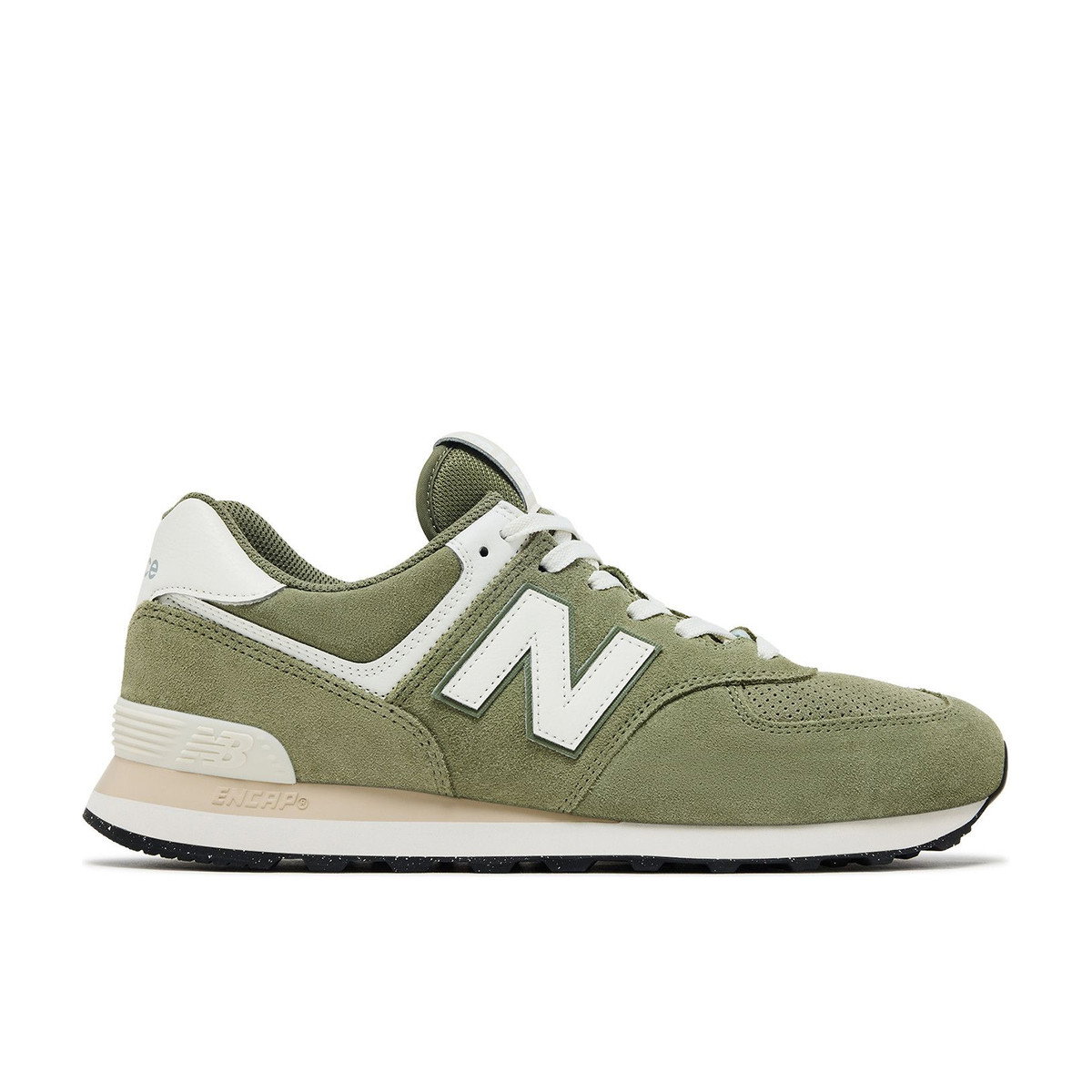 New Balance 574 Dark Olivine Sea Salt