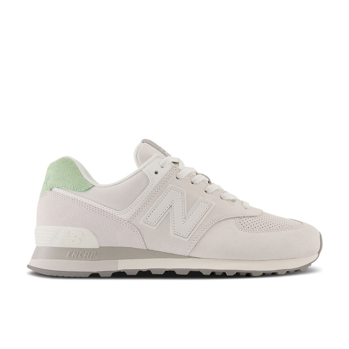 New Balance 574 Light Grey Mint Green (Women's)