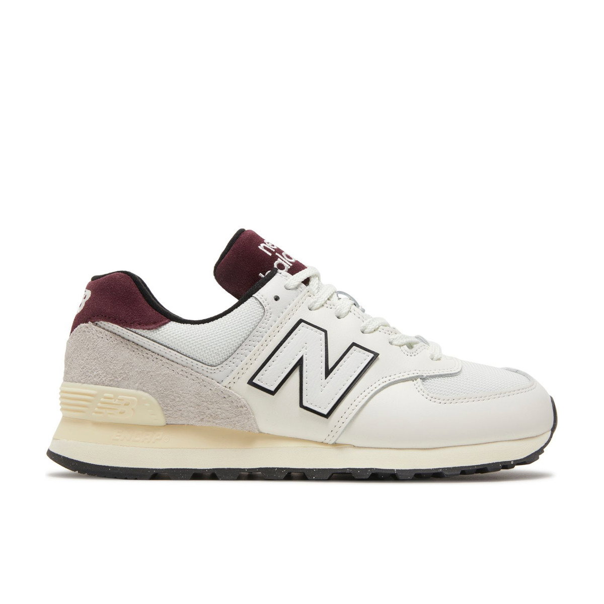 New Balance 574 White Burgundy