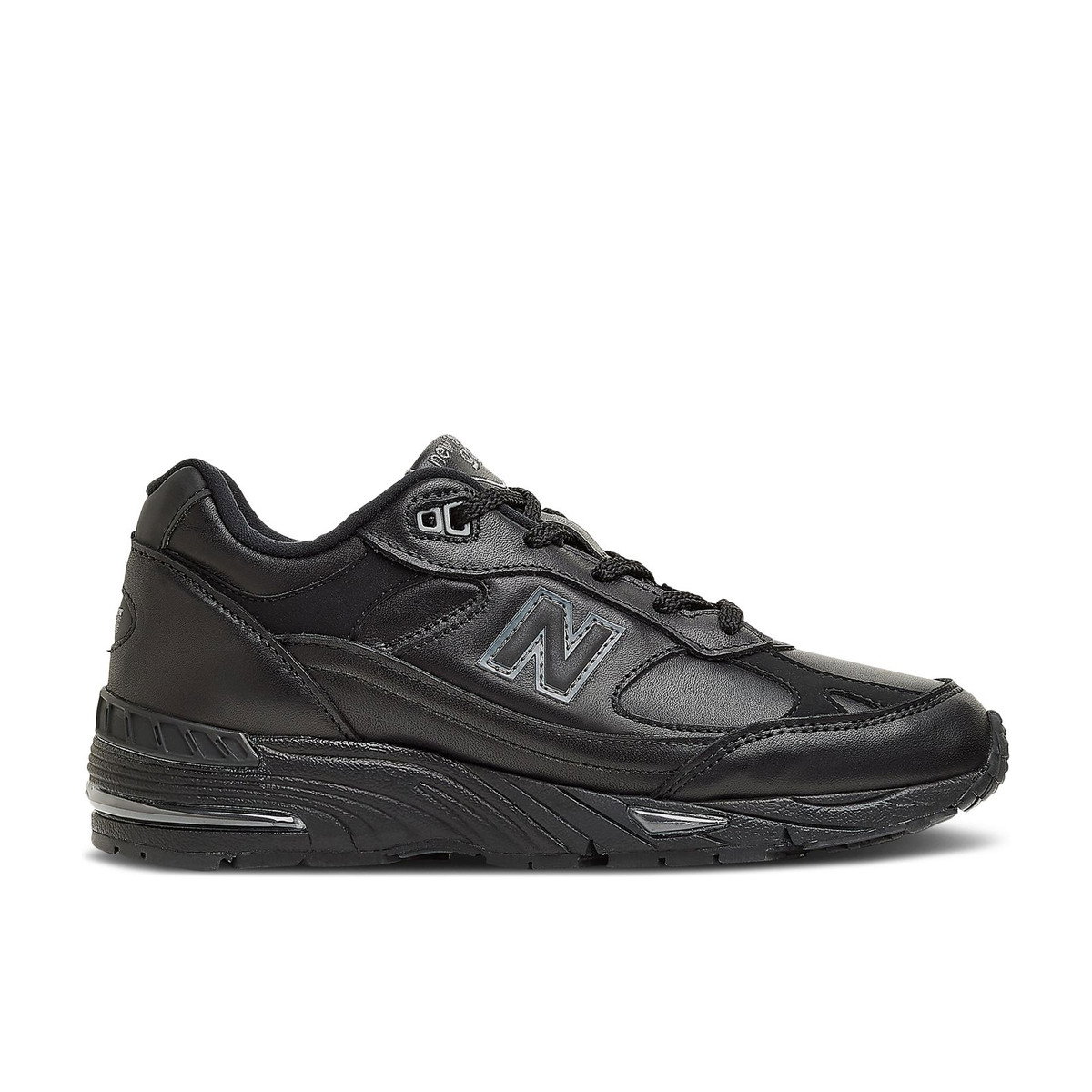 New Balance 991 Leather Black Grey (Women's)