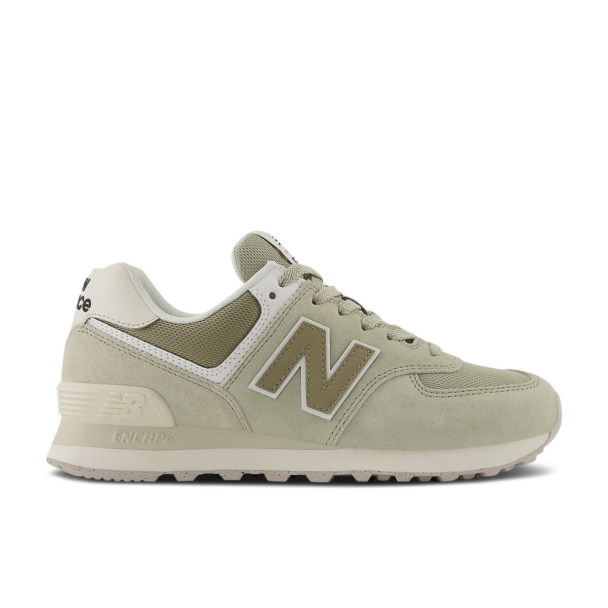 New Balance 574 Olivine Dark Stoneware Womens