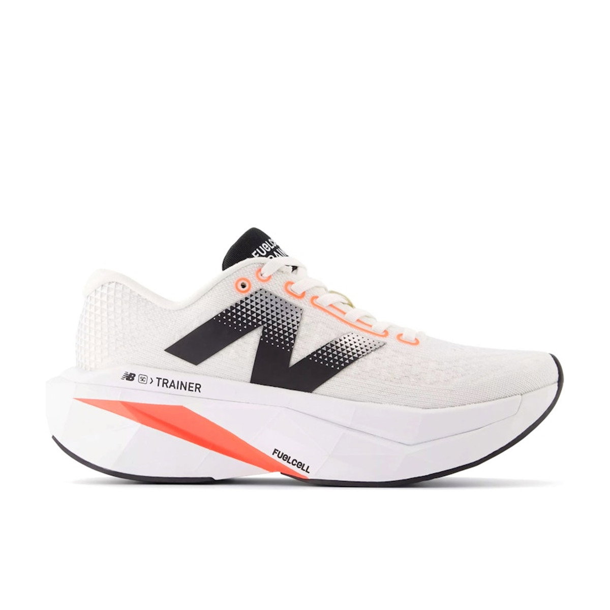 New Balance FuelCell SuperComp Trainer v3 Sea Salt Urgent Red Black Womens
