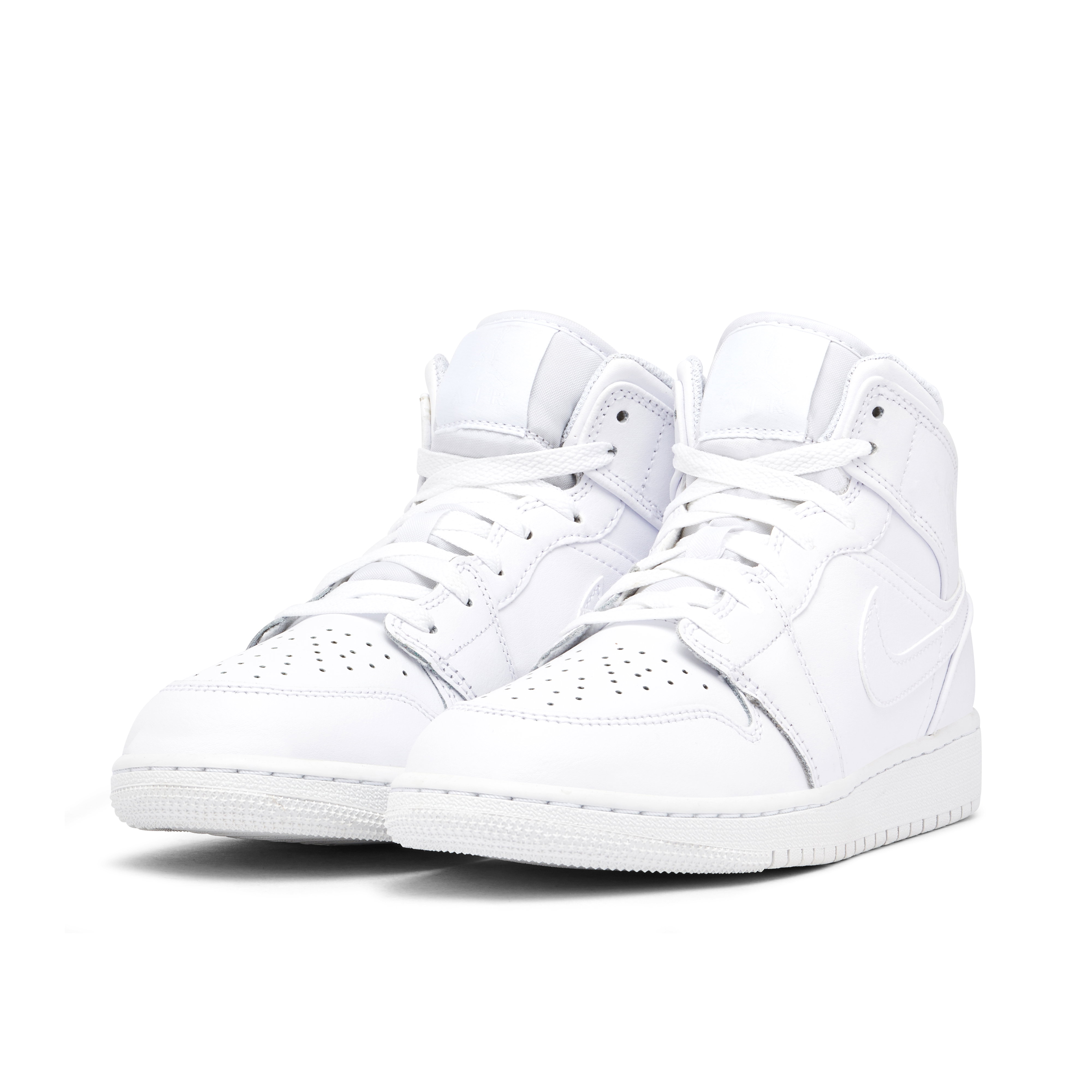 Air Jordan 1 Mid Triple White GS 2023 | 554725-136 | Laced