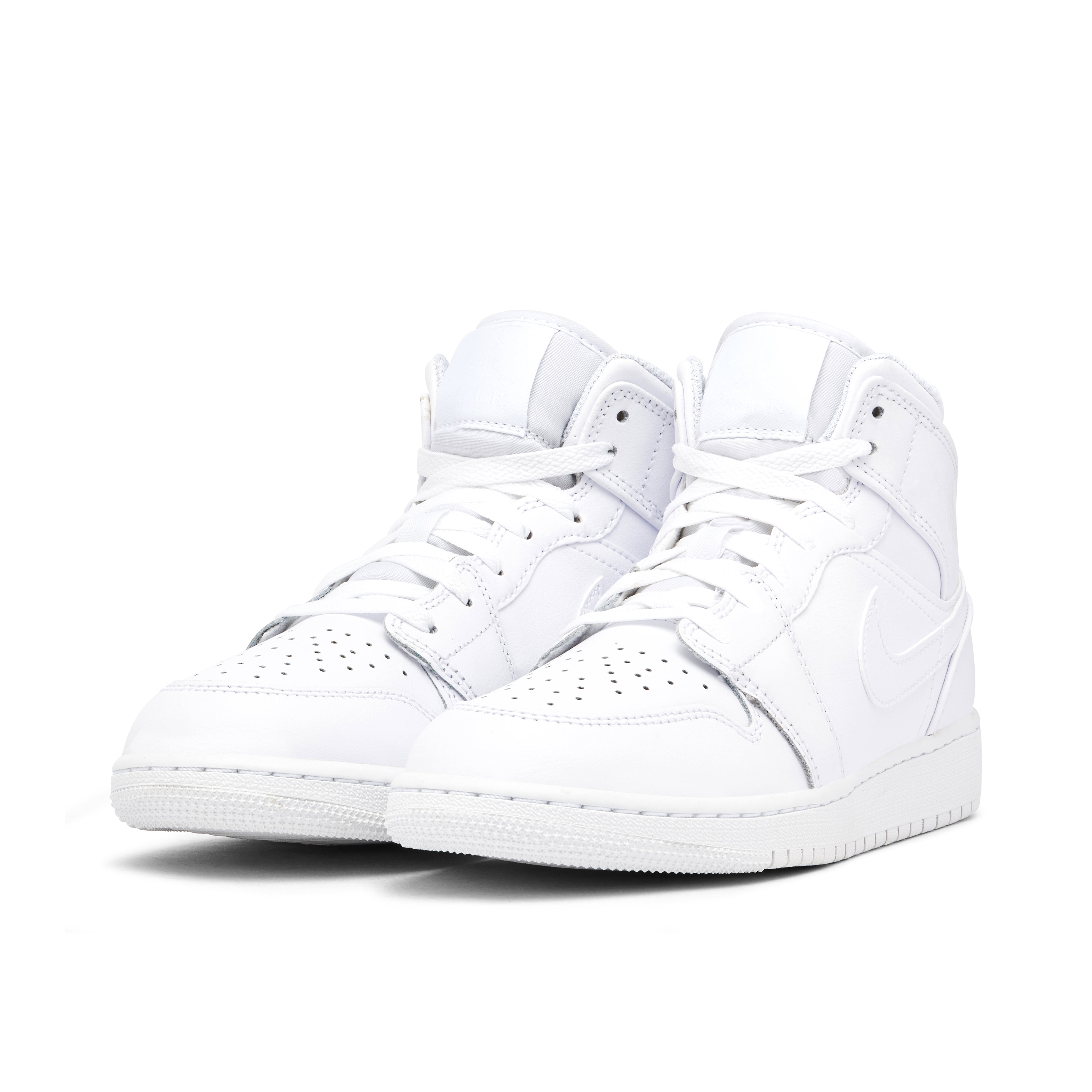 Air Jordan 1 Mid Triple White GS 2023