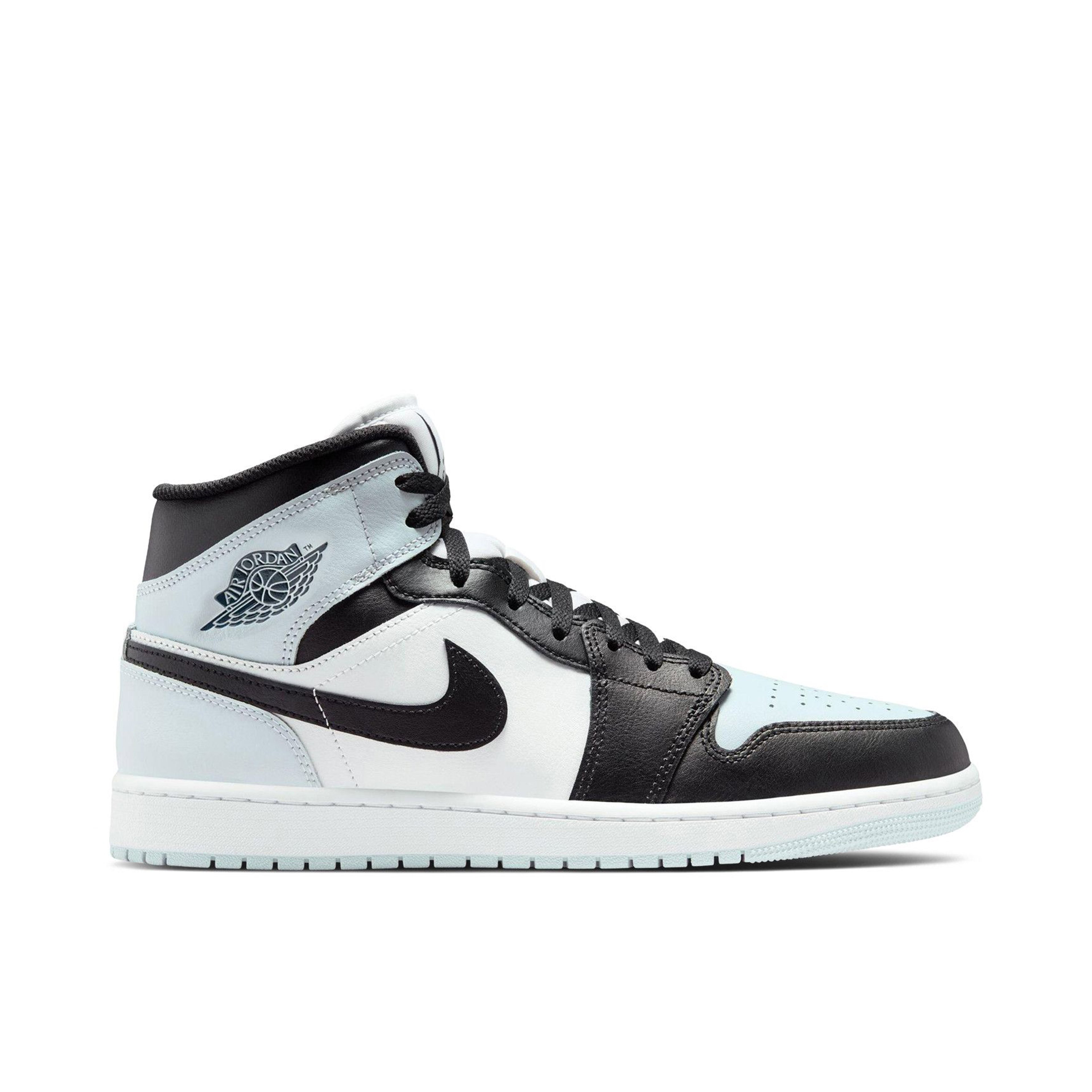 Air Jordan 1 Mid Black Aura Squadron Blue