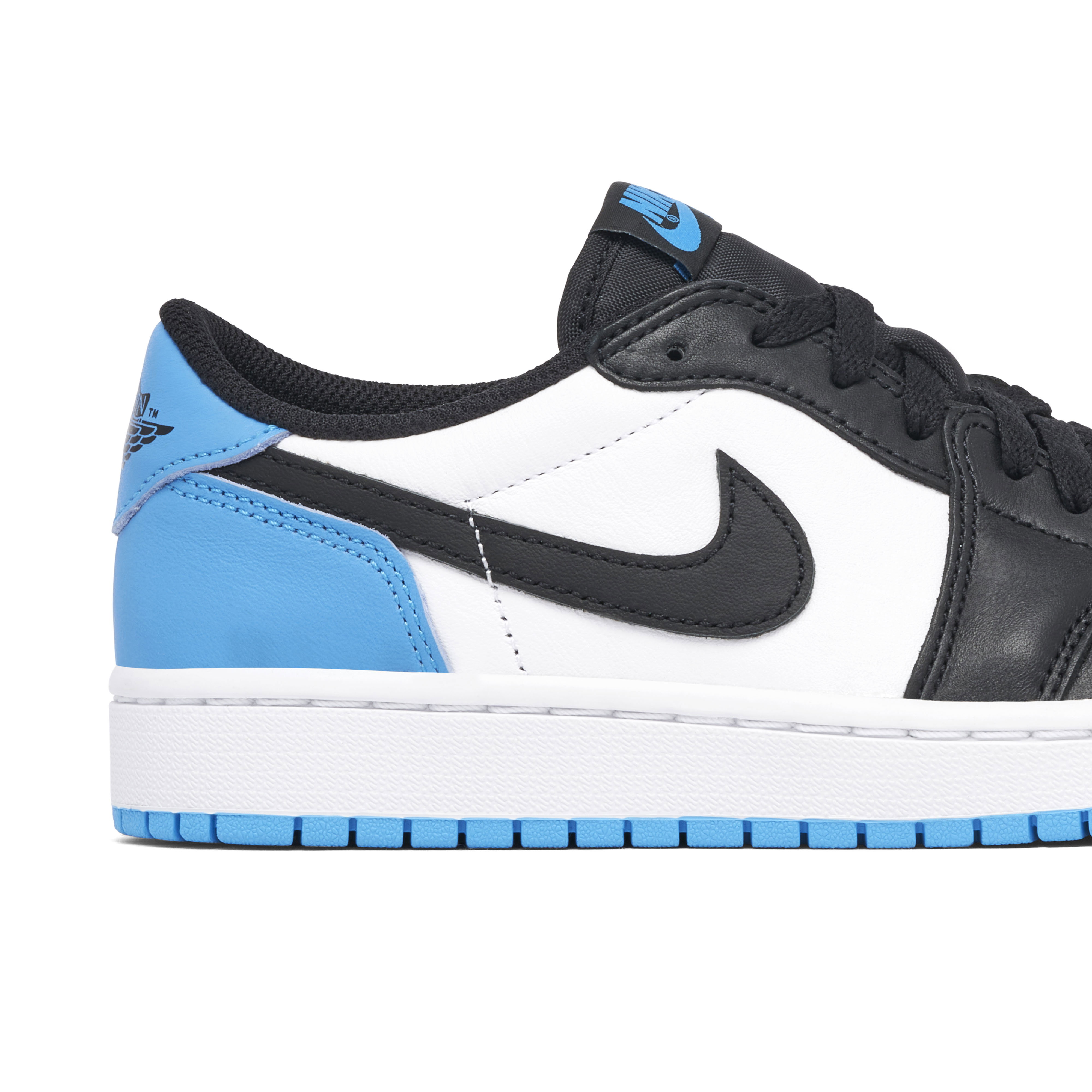 Air Jordan 1 Low Black Dark Powder Blue Womens | CZ0775-104 | Laced
