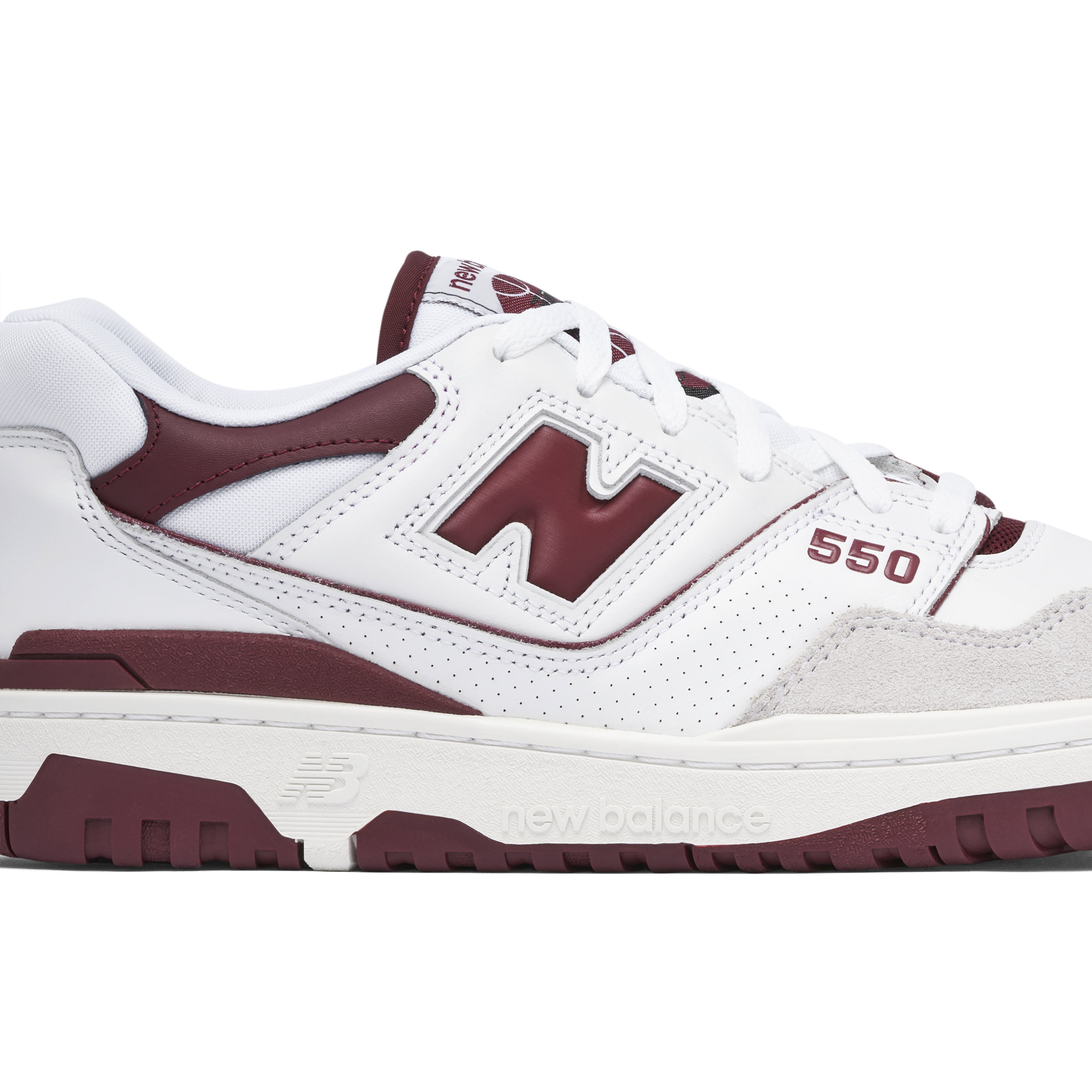 New Balance 550 White Burgundy