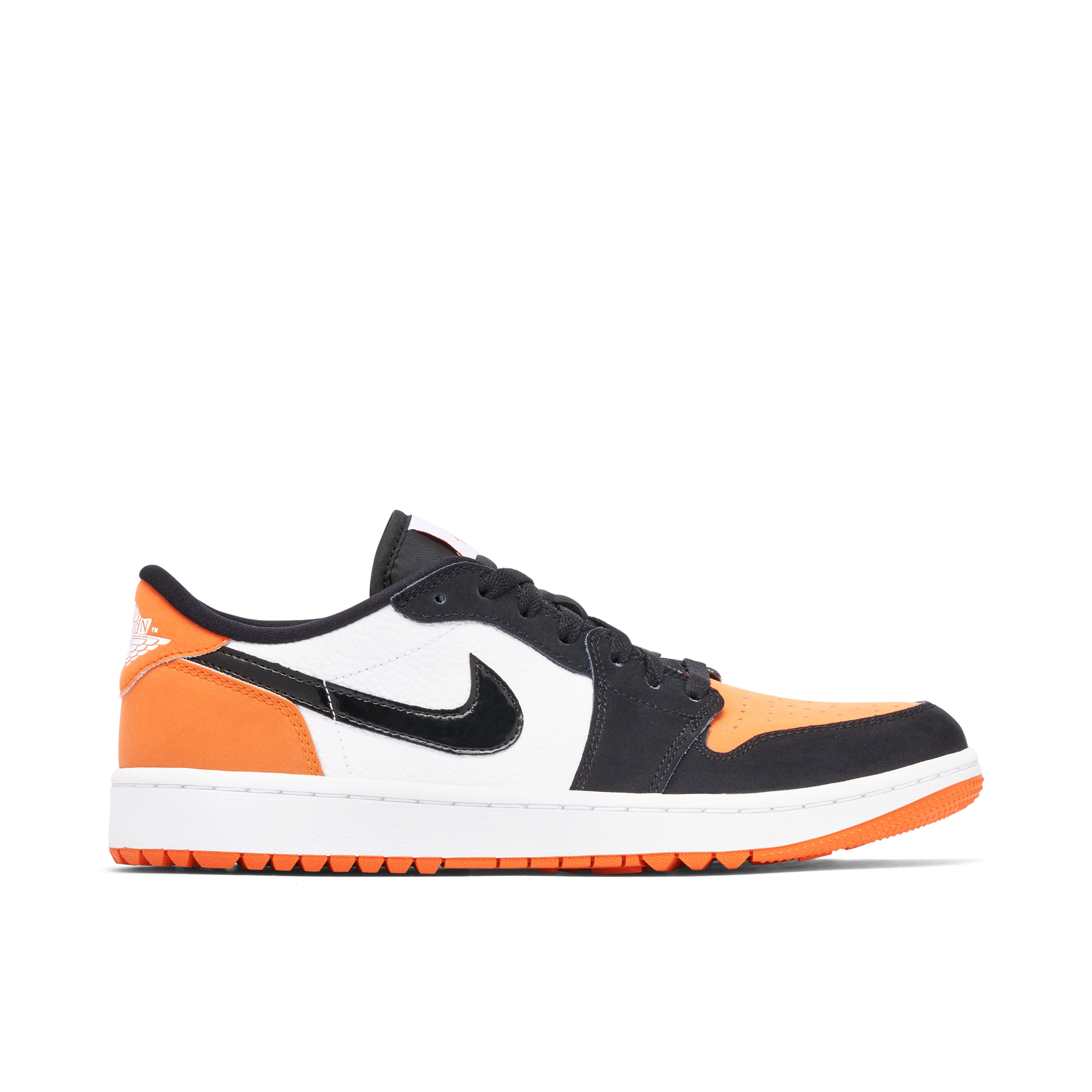Jordan Golf オレンジ/ブラック サンダル Air Jordan 1 Low Golf Shattered Backboard | DD9315-800 | Laced